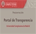 Presentación del Portal de Transparencia UCM